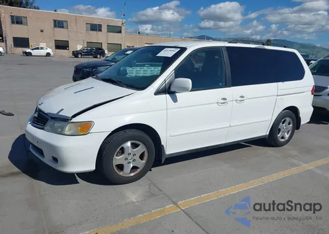 2001 Honda Odyssey Ex z USA, uszkodzony, nr VIN 2HKRL18751H561028